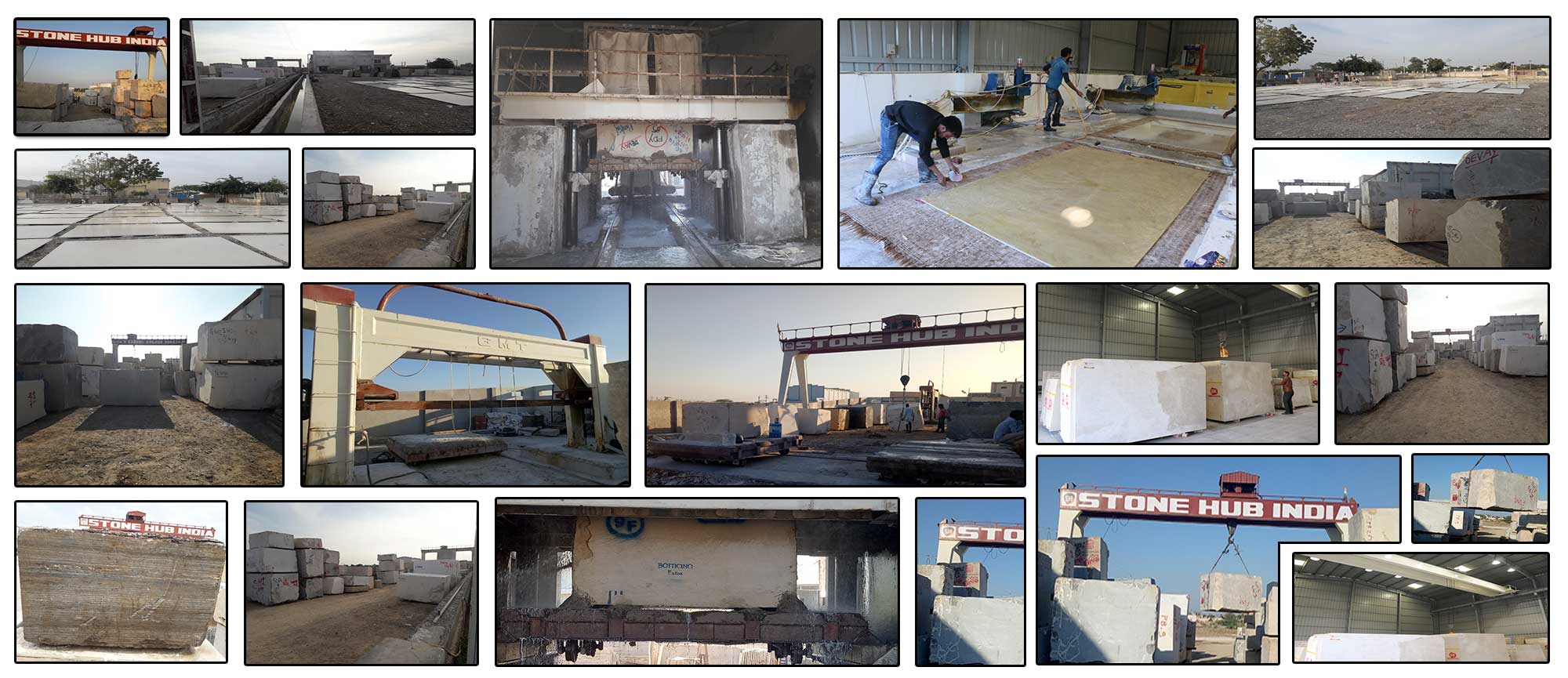 Stone Hub India factory and processing yard
