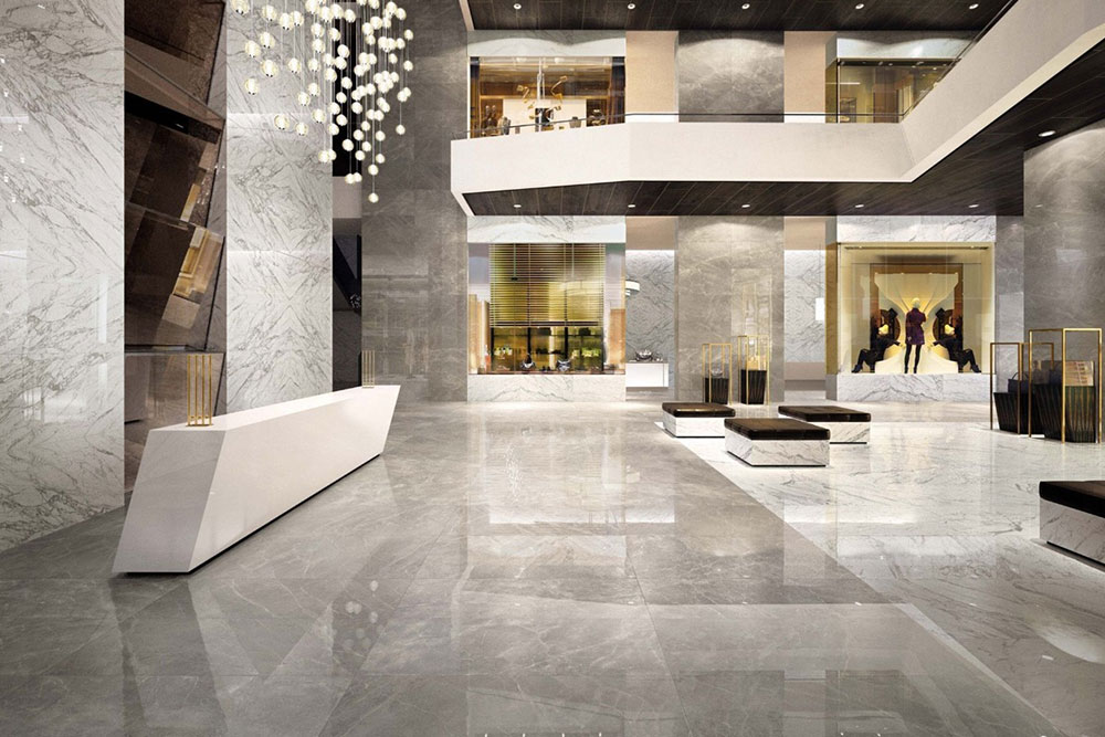 Corporate Atrium Marble Flooring