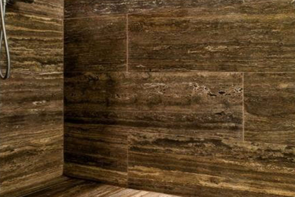 Silver Travertine Exterior Facade